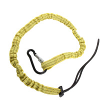 Yellow Nylon Safety Tether with Mountaineering Buckle - Long-lasting Design