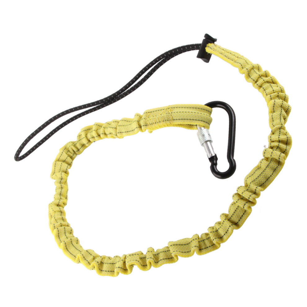 Yellow Nylon Climbing Rope Tether With Aluminum Buckle, 69G 4941380923090