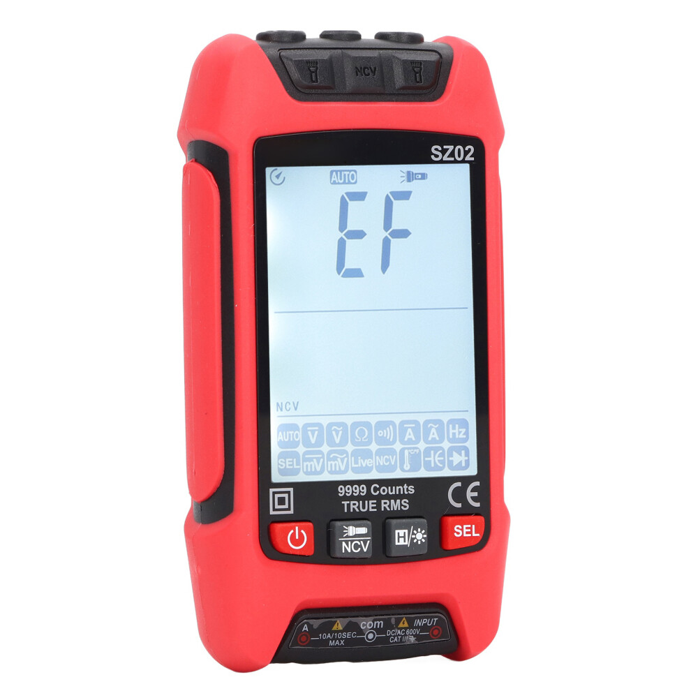 Digital Multimeter Ncv Backlit Display 999.9V 10A Red 3541372020793