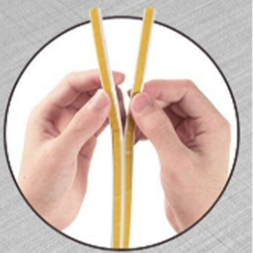 Self-Adhesive 3Pcs White D Type Weather Stripping for Windows Doors 2