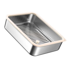 304 Stainless Steel Food Container Rustproof Lunchbox Large-L