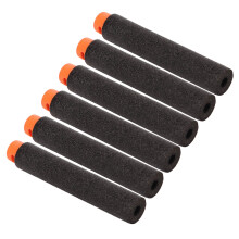 EVA Foam Darts Set, Black & Orange, 72mm, Dense Long Shooting Toys