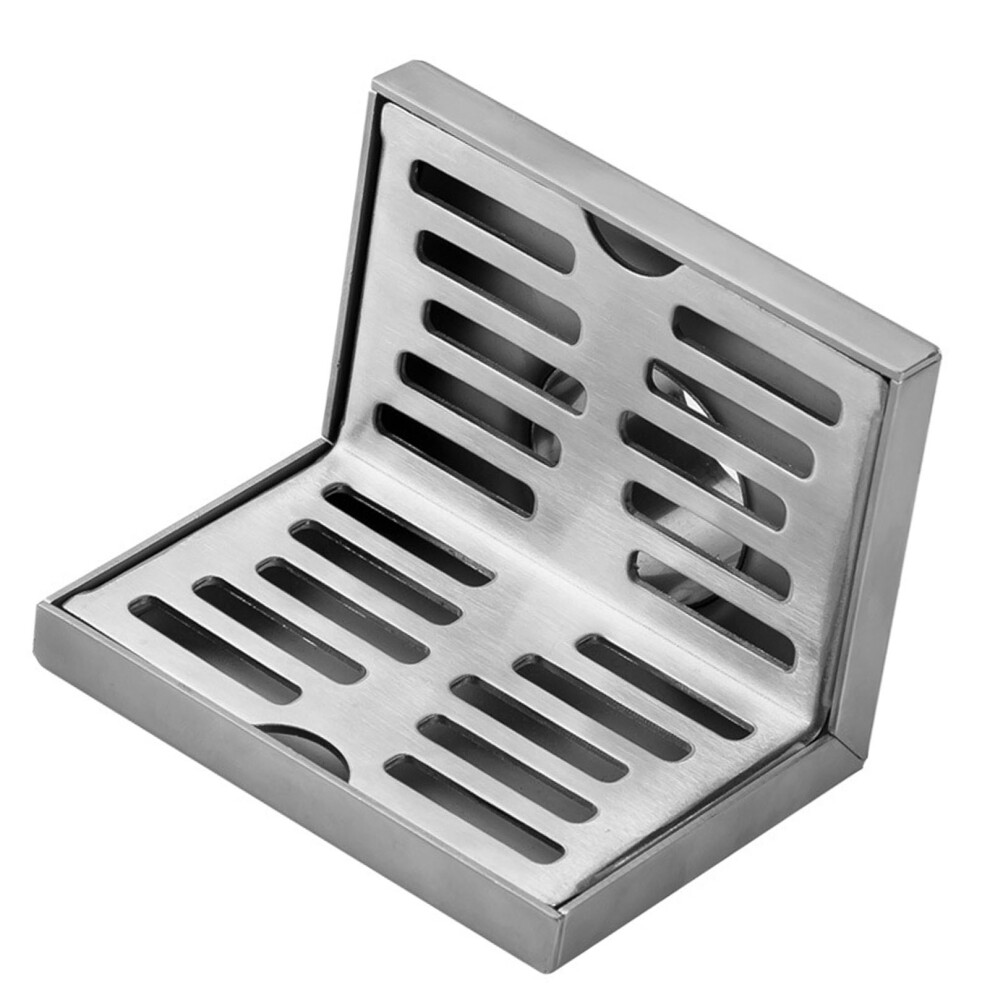 304 Stainless Steel Side Drain, 4 Inch L Shape Floor Drain For Bathroom 7901372022504
