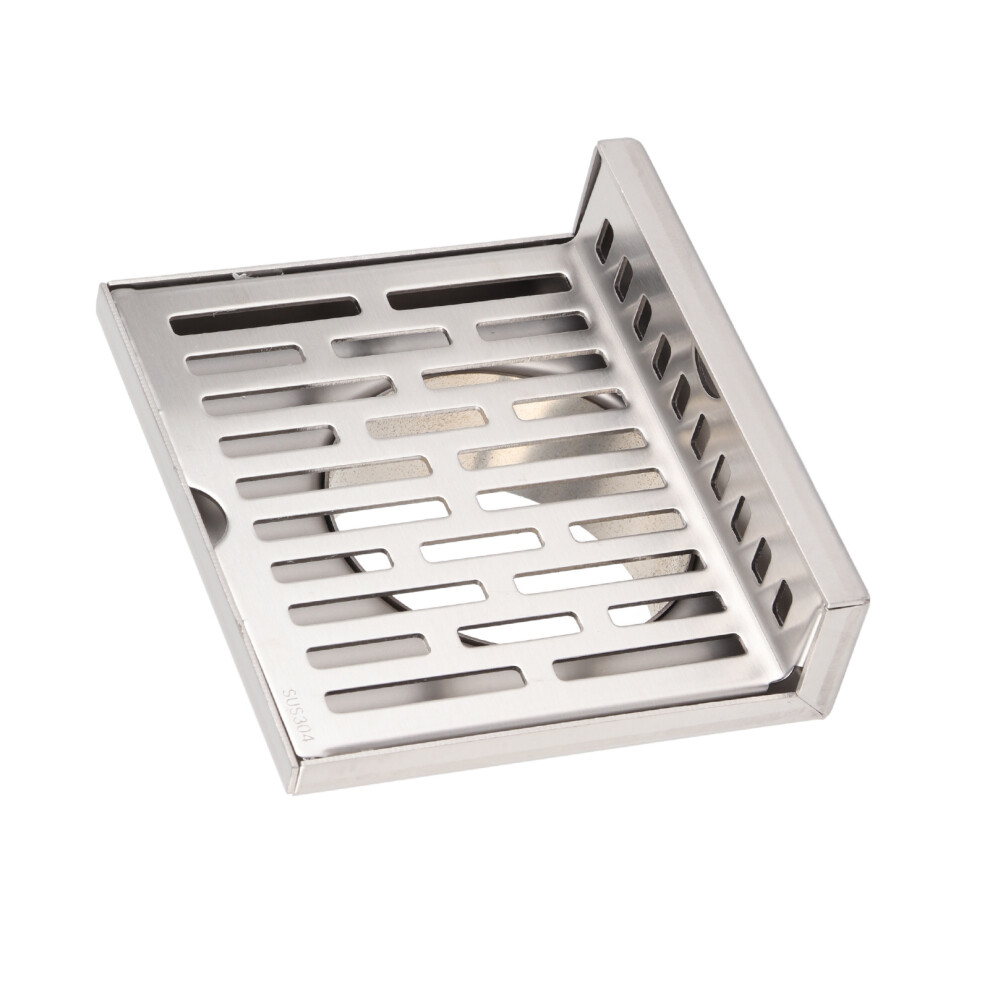 Side Drain 304 Stainless Steel L-Shape Floor Drain 5 Inch For 110Mm Pipe 7651372023475