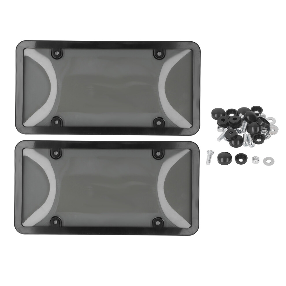 Patented Design Novelty Plate Covers With Solid Material, Unbreakable Protector For Clear Bubble Design License Plate Frame, Waterproof & Sunscreen 9340959761593