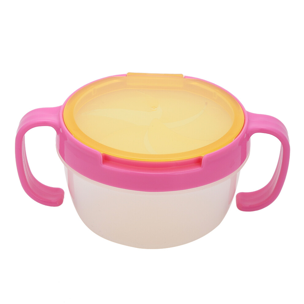 Toddler Snack Container Set, Integrated Spoon Holder for Convenient Feeding, BPA Free, Rounded Smooth Parts, Easy to Clean, for Fun and Safe Snacking