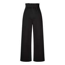 Pantaloni casual da donna, vestibilità ampia, gamba larga, elasticizzati e fluidi, vita alta con elastico in vita e tasca, pantaloni palazzo