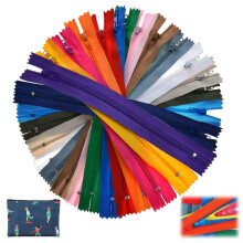 Cremalleras de bobina de nailon, ideales para una amplia gama de aplicaciones y costura fácil, funcionamiento suave, material duradero, cremalleras