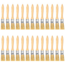 Pack of 36 1-inch (24mm) brushes and chip brushes compatible with paints, stains, varnishes, glues and more.