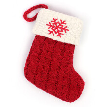 Meias de Natal tricotadas personalizadas com acabamento requintado, alça resistente feita à mão em estilo vintage para pendurar e criar uma