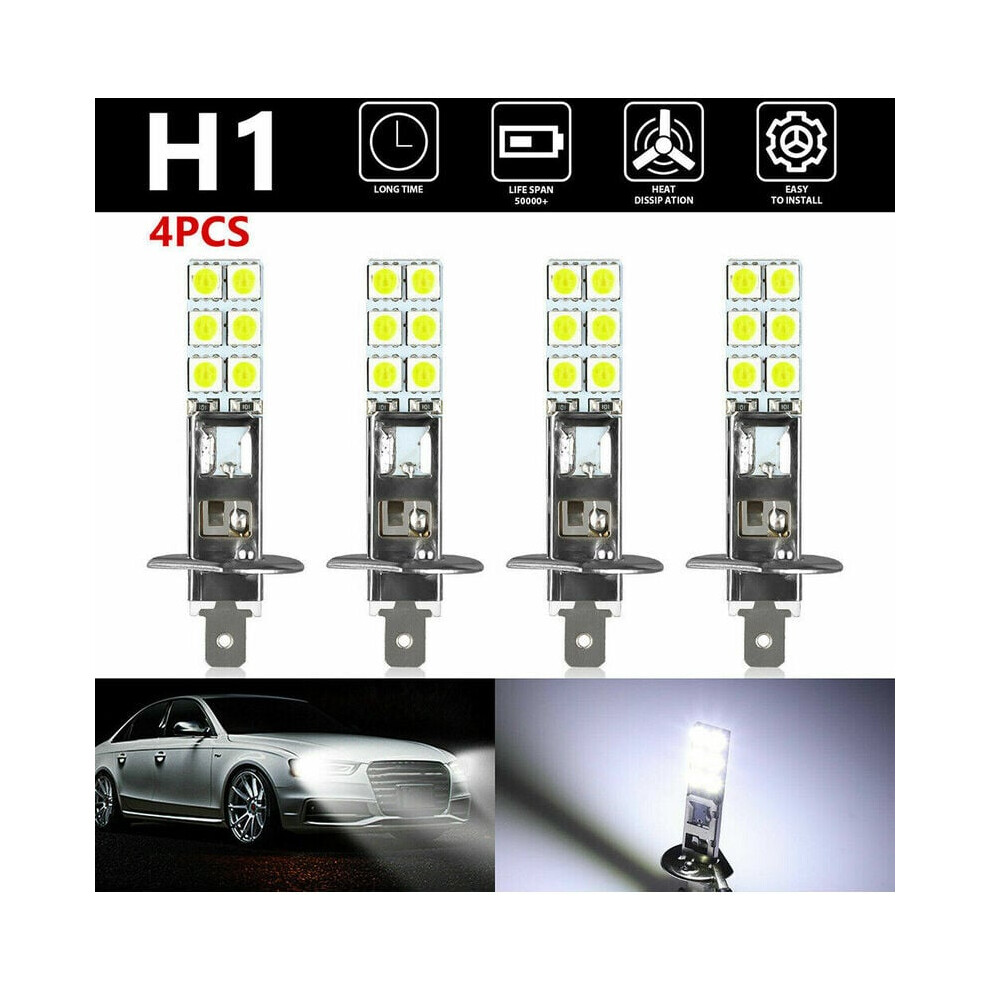 Metal Waterproof Led Car Fog Bulbs, Universal Fitment For Headlight/Fog S/Drl Daytime Running S, Long Lifespan Up To 50,000 Hours Light 9405630030754