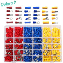 Kit profesional para electricistas, conectores tipo bala de crimpado sin soldadura, totalmente aislados, para cableado marino y automotriz,