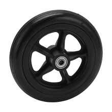 Roue de fauteuil roulant en PU de 163 mm, facile à installer - Antidérapante et robuste