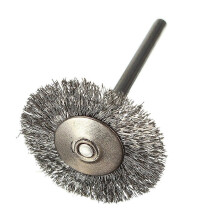 10 pieces stainless steel wire brushes, disc brush, round brush, 25mm diameter compatible with Dremel