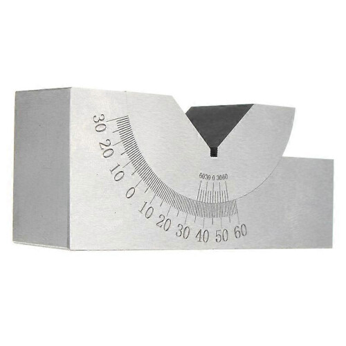 Mini adjustable precision V-block with adjustable angle, 75 x 25 x 36 mm, 0 to 60 degrees 2