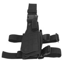 Multifunctional Black 600D Nylon Drop Leg Bag for Outdoor Running & Climbing