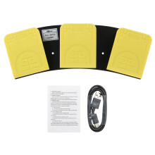 FS2020BT1 Triple Foot Switch USB/BT Dual-Mode Mechanical Pedal 37.5cm Yellow & Black
