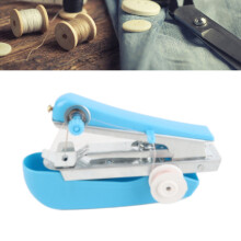 Portable Mini Handheld Sewing Machine for Home and Travel - Blue