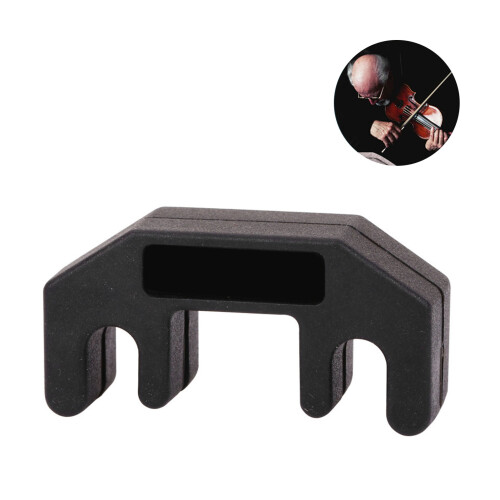 Silicone Violin Practice Mute – Replacement, 5.4x2.7x1.8cm, Black 2