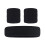 Set di fascia per testa e polso per uomo e donna, corsa, cotone nero, 70g 6