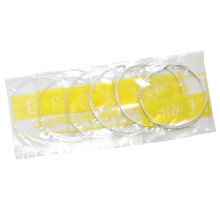 6 pièces de cordes de guitare classiques en nylon à finition transparente, remplacement, revêtement argenté
