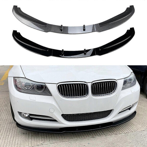 3-piece front bumper splitter lip diffuser spoiler protective cover compatible with 3 Series E90 E91 320i 330i 2009- 2