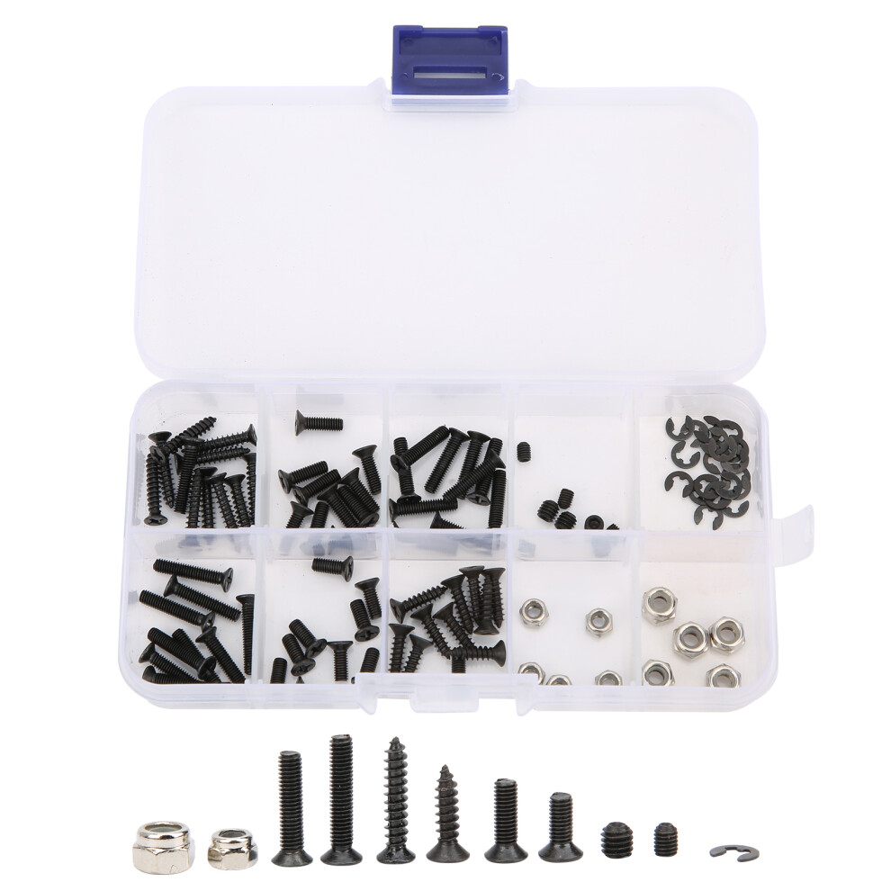 Universal Rc Screw Kit High Strength Corrosion Resistance Metal Fasteners For Traxxas Arrma Axial Redcat Racing Hpi Scx10 Rc Crawler Car Truck Accesso 9463374967378