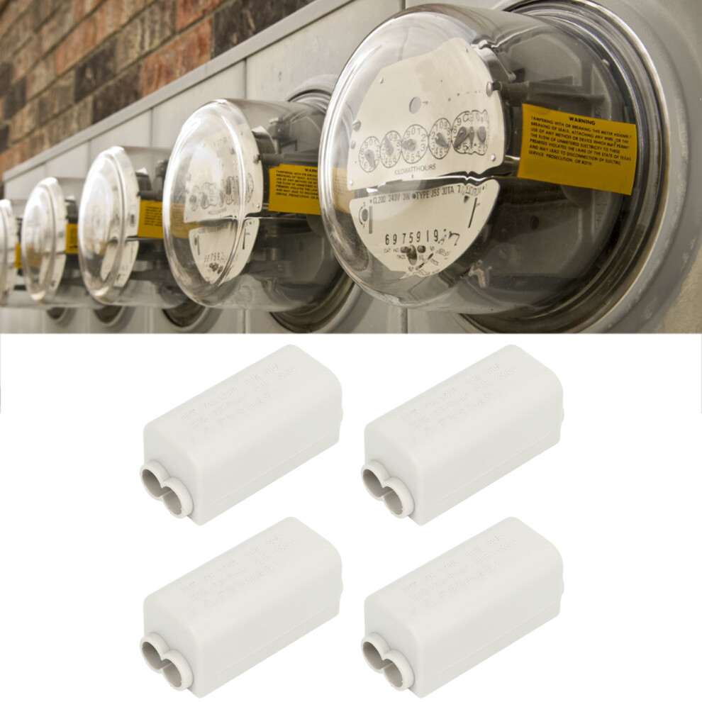 4Pcs 2 In 2 Out Cable Terminal Block Connector 1000V Strong Conductivity Light 9341372043112