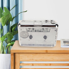 Retro-Stereo-Kassette in MP3-Konverter mit USB & Transparentem Gehäuse – Modell TON010