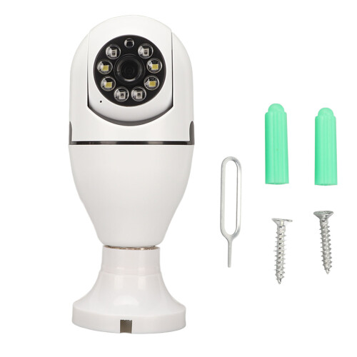 Wireless 1080P Light Socket Security Camera 2.4GHz WiFi Motion Detection 1
