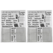Meistere dein Handwerk, Planer-Muster aus Silikongummi, transparentes Siegeldesign, filigrane Muster zur individuellen Gestaltung, durchsichtige