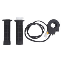 Drehgasgriff für Dirtbikes, Kabelsatz und Gasgriffe für 7/8"-Lenker, robuste Aluminiumlegierungsklemme, Ein-/Ausschalter für