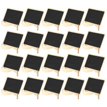 Mini quadros-negros elegantes e reutilizáveis em madeira para decoração de eventos, com suporte dobrável e fácil de usar para festas, buffets,