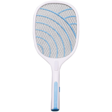 Fly Terminator Racket, Rechargeable Electric Fly Swatter With Built-in Led Light, Portable For Lake Adventures Or Home, Ergonomically Designed Handle