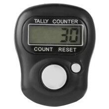Electronic Finger Counter, Mini LCD Digital Display Hand Tally Counter Resettable Counters For Widespread Use, Handy Tally Counters, Adjustable Band