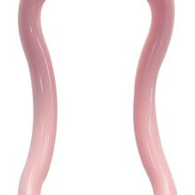 Eco-Friendly PP Fitness Yoga Ring Curved Exercise Equipment, Pink, 11.6x22cm