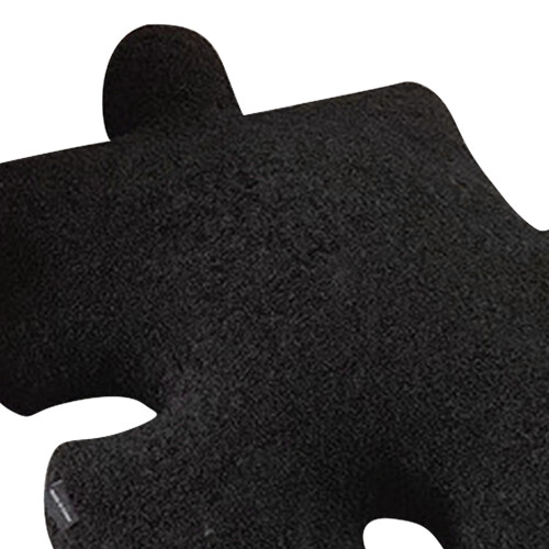 Ultra Soft Teddy Wool Plush Throw Pillow Black for Sofa Bed Window Decor 2