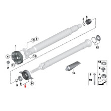 Auto-Antriebswellenlagersitz 26127558745 für X3 F25 X5 E70 X6 E71 6 E72