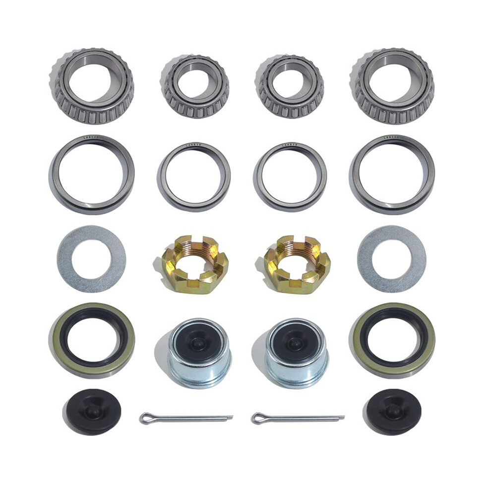 2 Sets 3500 Lb Boat Trailer Axle Bearing Kits, L68149 L44649 Bearing Kits, 171255Tb/10-19 Grease Seals 6031459165563