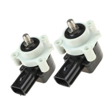 2Pcs Front+Rear Headlamp Leveler Height Sensor with Cable 8651A064 8651A065 for Pajero Montero 4 IV 2006-2016