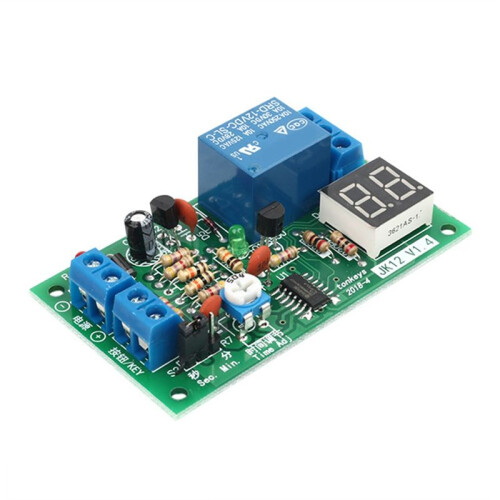DC12V LED-Display NedräKningstid Timer FöRdröJning AvstäNgningsreläModul