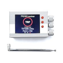TEF6686 Allbandsradio 3,2-Tums LCD-SkäRm BäRbar KortvåGsradio Mottagare LW/MW/SW/FM/AM med Antenn Inbyggd HöGtalare