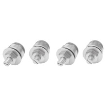 2X, 41MM Motorcycle Front Screw Fork Cover Cap Preload Adjusters Bolts for CB400(Silver)