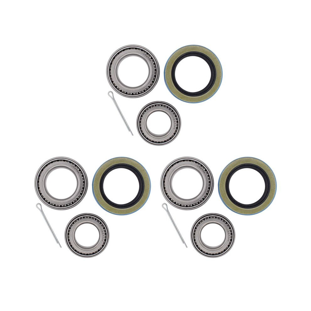 3X Trailer Hub Bearings Kit For 3500 1.719 Inch Spindle 84 Axle L68149 L44649 6032609108706