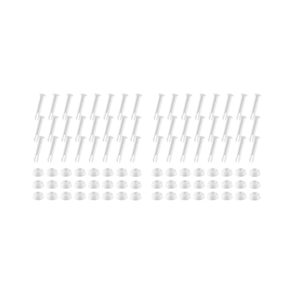 48Pcs Plastic Pool Joint Pins & Rubber Seals For Above Ground Round Frame Swimming Pool Parts 28270-28273(2.36In) 6032037761863