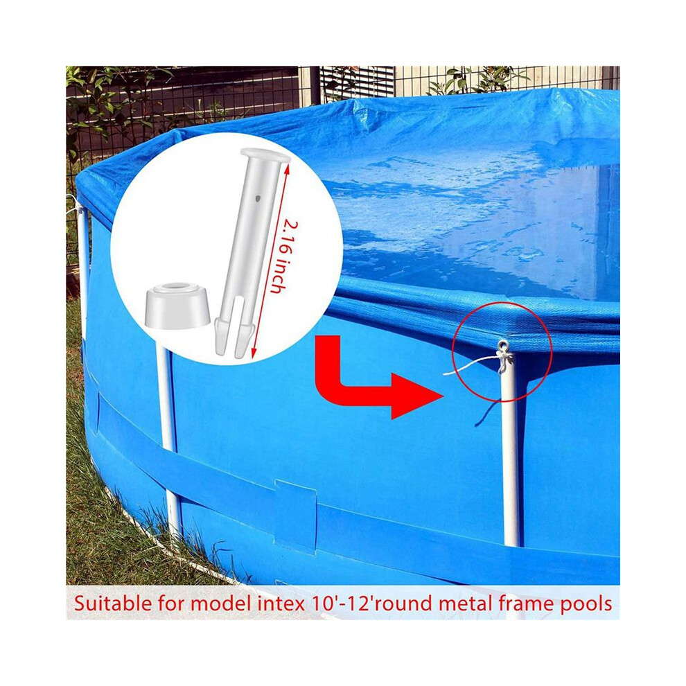 48Pcs Plastic Pool Joint Pins & Rubber Seals For Above Ground Round Frame Swimming Pool Parts 28270-28273(2.36In) 6033185811943