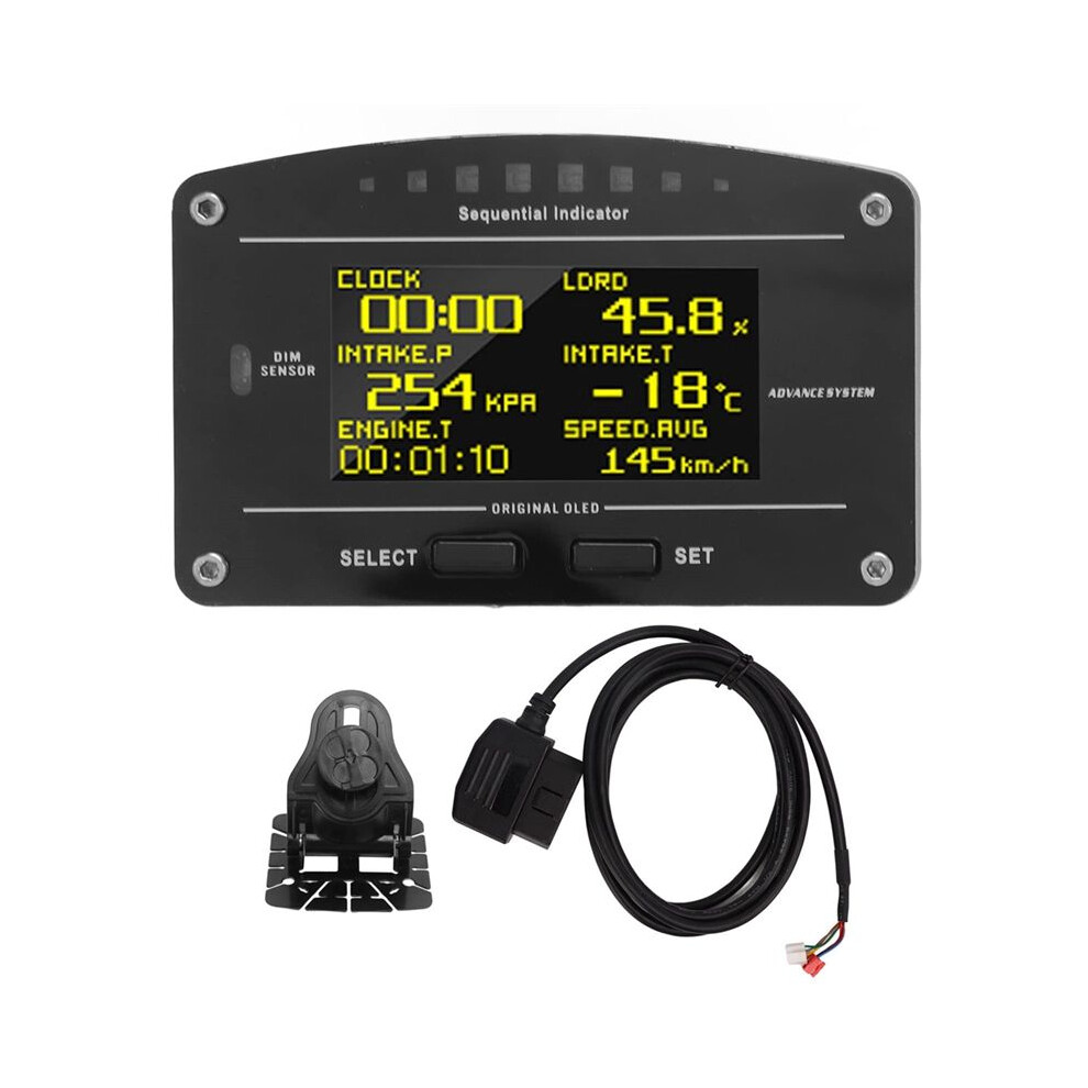 Multi-Function Race Dash Panels Oled Display Dashboard Obdll Connection 11000Rpm Racing Gauge 6033395779149