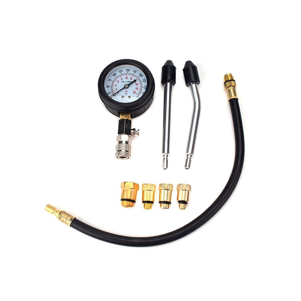 Car Motorcycle 0-300Psi Gasoline Engine Compression Tester Auto Petrol Gas Cylinder Pressure Gauge Tester 6032609184298