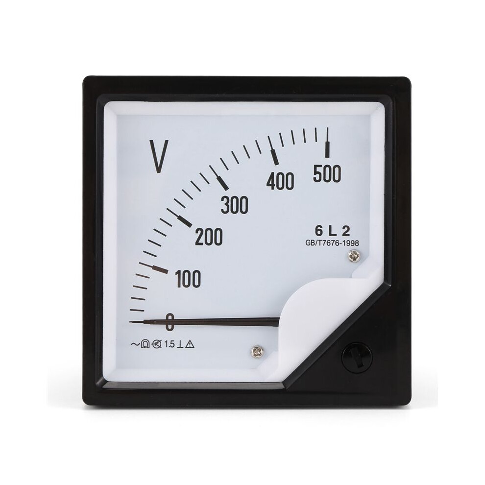 6L2 Voltmeter Ac 500V Pointer Type Voltage Meter Mechanical Header 6031158249465