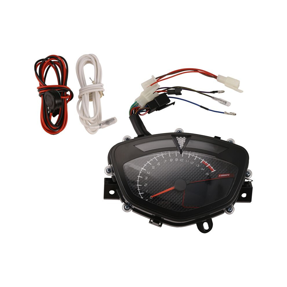 Motorcycle Meter Gauge Instrument 7 Color Lcd Speedometer Water Temp Rpm Odometer For Lc135 C8 6033221725029
